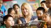 Teacher reading with students